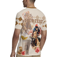 Personalized Kentucky 151st Anniversary Horse Racing Rugby Jersey Mint Julep Beige Version LT05