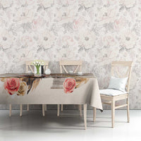 Kentucky 151st Anniversary Horse Racing Tablecloth Mint Julep Beige Version LT05