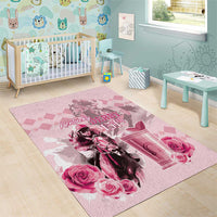 Kentucky Horse Racing Area Rug 151st Anniversary Mint Julep Pink Version LT05