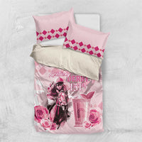 Kentucky Horse Racing Bedding Set 151st Anniversary Mint Julep Pink Version LT05
