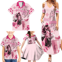 Personalized Kentucky Horse Racing Family Matching Summer Maxi Dress and Hawaiian Shirt 151st Anniversary Mint Julep Pink Version LT05