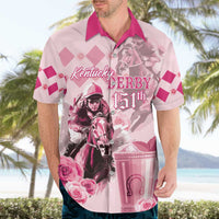 Personalized Kentucky Horse Racing Hawaiian Shirt 151st Anniversary Mint Julep Pink Version LT05