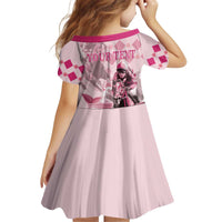 Personalized Kentucky Horse Racing Kid Short Sleeve Dress 151st Anniversary Mint Julep Pink Version LT05