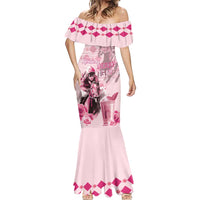 Personalized Kentucky Horse Racing Mermaid Dress 151st Anniversary Mint Julep Pink Version LT05