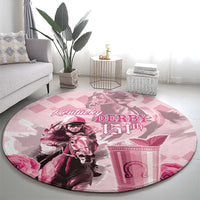 Kentucky Horse Racing Round Carpet 151st Anniversary Mint Julep Pink Version LT05