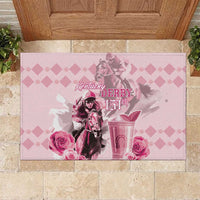 Kentucky Horse Racing Rubber Doormat 151st Anniversary Mint Julep Pink Version LT05