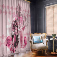 Kentucky Horse Racing Window Curtain 151st Anniversary Mint Julep Pink Version LT05