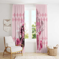 Kentucky Horse Racing Window Curtain 151st Anniversary Mint Julep Pink Version LT05