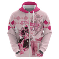 Personalized Kentucky Horse Racing Zip Hoodie 151st Anniversary Mint Julep Pink Version LT05