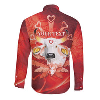 Personalized Boi Garantido Long Sleeve Button Shirt Brazil Folklore Festival - Wonder Print Shop