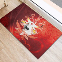 Boi Garantido Rubber Doormat Brazil Folklore Festival - Wonder Print Shop