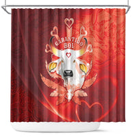 Boi Garantido Shower Curtain Brazil Folklore Festival - Wonder Print Shop