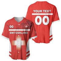 Custom Switzerland Football 2026 Baseball Jersey Swiss Alps Special Style