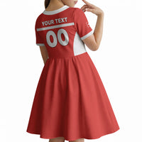 Custom Switzerland Football 2026 Kid Short Sleeve Dress Swiss Alps Special Style