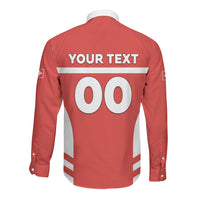 Custom Switzerland Football 2026 Long Sleeve Button Shirt Swiss Alps Special Style