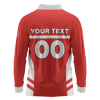 Custom Switzerland Football 2026 Long Sleeve Polo Shirt Swiss Alps Special Style