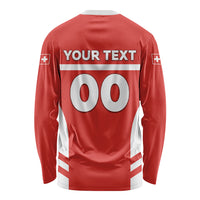 Custom Switzerland Football 2026 Long Sleeve Shirt Swiss Alps Special Style