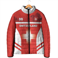 Custom Switzerland Football 2026 Padded Jacket Swiss Alps Special Style