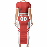 Custom Switzerland Football 2026 Short Sleeve Bodycon Dress Swiss Alps Special Style
