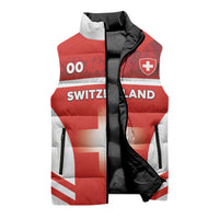 Custom Switzerland Football 2026 Sleeveless Puffer Jacket Swiss Alps Special Style