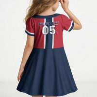 Custom Norway Football 2026 Kid Short Sleeve Dress Norge On Top