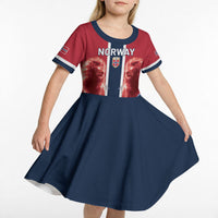 Custom Norway Football 2026 Kid Short Sleeve Dress Norge On Top