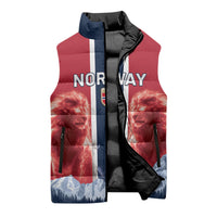Custom Norway Football 2026 Sleeveless Puffer Jacket Norge On Top