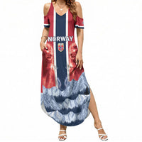 Custom Norway Football 2026 Summer Maxi Dress Norge On Top