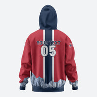 Custom Norway Football 2026 Zip Hoodie Norge On Top