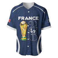 Custom France Football 2026 Baseball Jersey Road To Champions