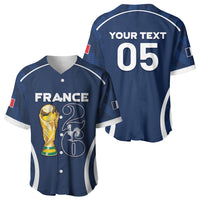 Custom France Football 2026 Baseball Jersey Road To Champions