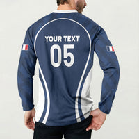 Custom France Football 2026 Button Sweatshirt Road To Champions