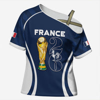 Custom France Football 2026 Cross Shoulder Shirt Road To Champions