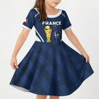 Custom France Football 2026 Kid Short Sleeve Dress Road To Champions