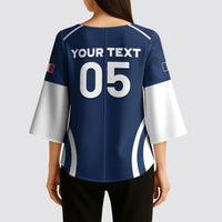Custom France Football 2026 Kimono Sleeve Blouse Road To Champions