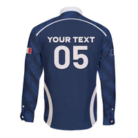 Custom France Football 2026 Long Sleeve Button Shirt Road To Champions