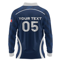 Custom France Football 2026 Long Sleeve Polo Shirt Road To Champions