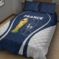 France Football 2026 Quilt Bed Set Road To Champions