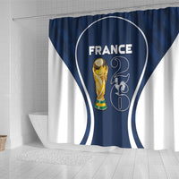 France Football 2026 Shower Curtain Road To Champions