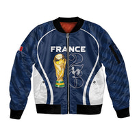 Custom France Football 2026 Sleeve Zip Bomber Jacket Road To Champions