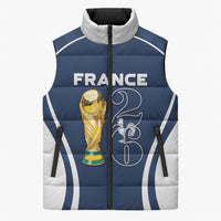 Custom France Football 2026 Sleeveless Puffer Jacket Road To Champions