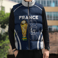 Custom France Football 2026 Sleeveless Puffer Jacket Road To Champions