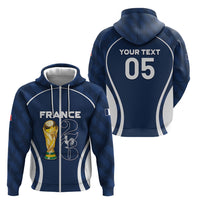 Custom France Football 2026 Zip Hoodie Road To Champions