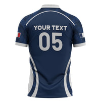 Custom France Football 2026 Zipper Polo Shirt Road To Champions