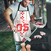 Custom Croatia Football 2026 Apron Hrvatska Vatreni Checkerboard Style