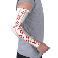 Custom Croatia Football 2026 Arm Sleeves Hrvatska Vatreni Checkerboard Style