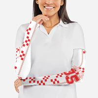 Custom Croatia Football 2026 Arm Sleeves Hrvatska Vatreni Checkerboard Style