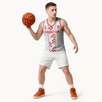 Custom Croatia Football 2026 Basketball Jersey Hrvatska Vatreni Checkerboard Style