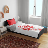 Custom Croatia Football 2026 Bedding Set Hrvatska Vatreni Checkerboard Style
