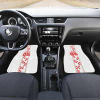 Custom Croatia Football 2026 Car Mats Hrvatska Vatreni Checkerboard Style